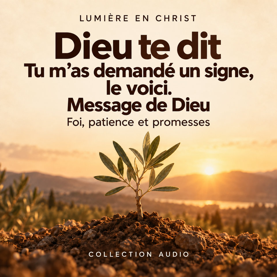 Dieu te dit Tu m’as demandé un signe, le voici. Message de Dieu