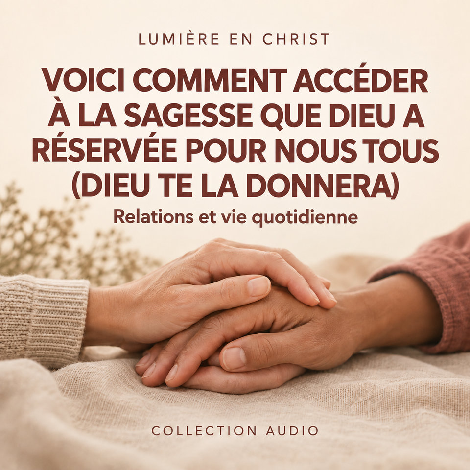 VOICI COMMENT ACCÉDER À LA SAGESSE QUE DIEU A RÉSERVÉE POUR NOUS TOUS (DIEU TE LA DONNERA)