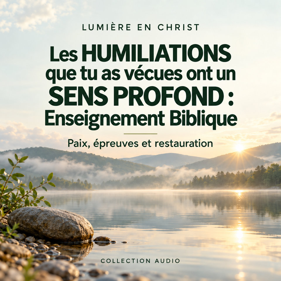 Les HUMILIATIONS que tu as vécues ont un SENS PROFOND : Enseignement Biblique