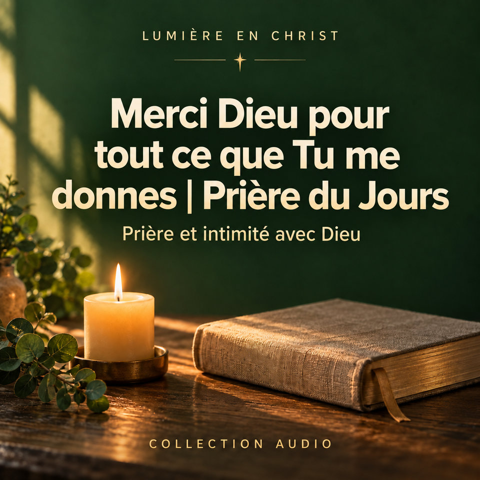 Merci Dieu pour tout ce que Tu me donnes | Prière du Jours