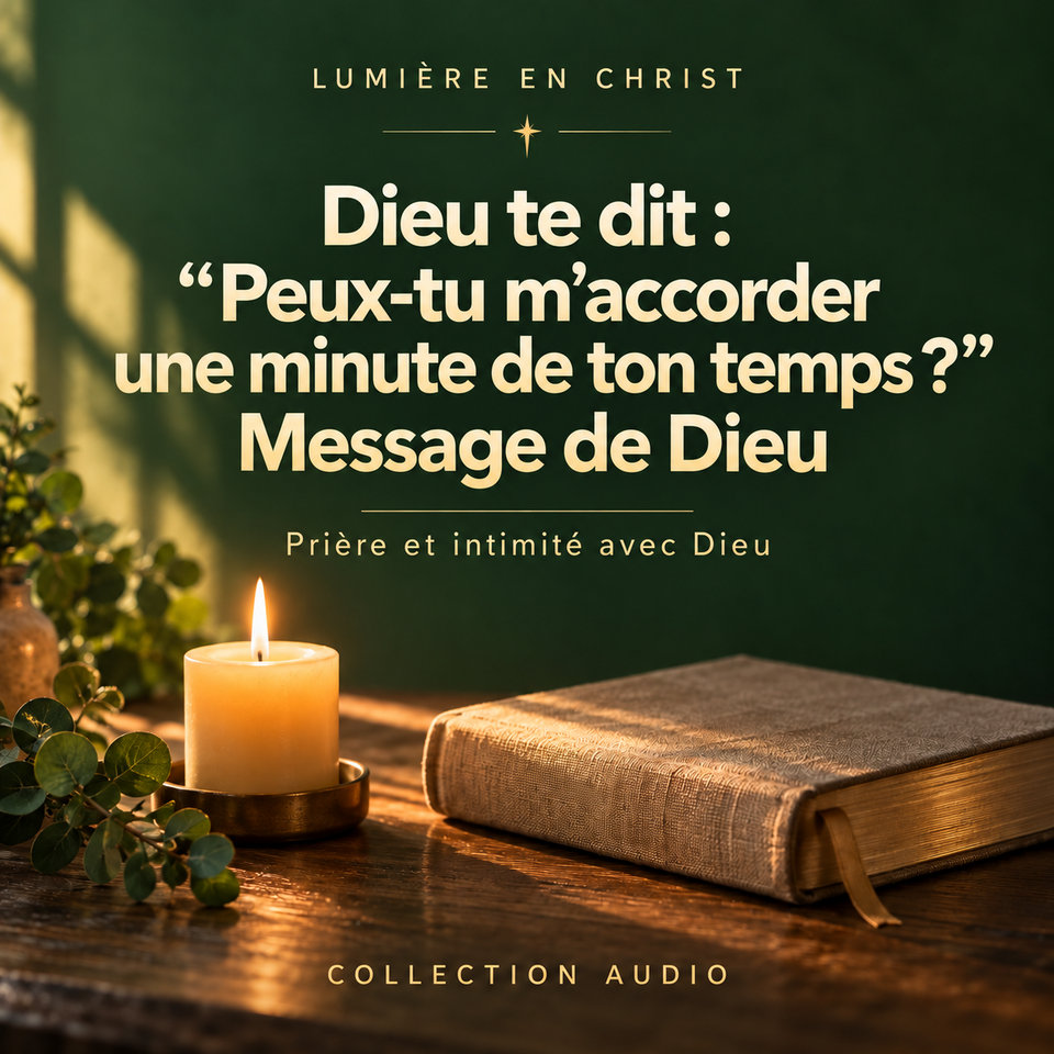 Dieu te dit : « Peux-tu m’accorder une minute de ton temps ? » Message de Dieu