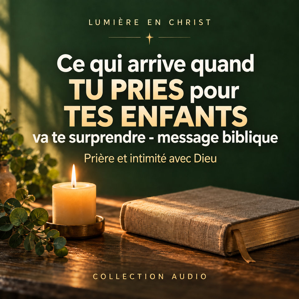 Ce qui arrive quand TU PRIES pour TES ENFANTS va te surprendre - message biblique
