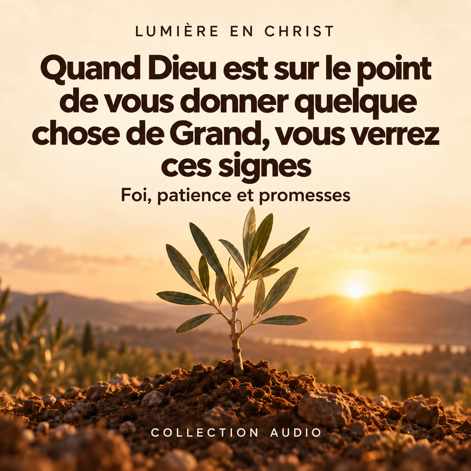 Quand Dieu est sur le point de vous donner quelque chose de Grand, vous verrez ces signes