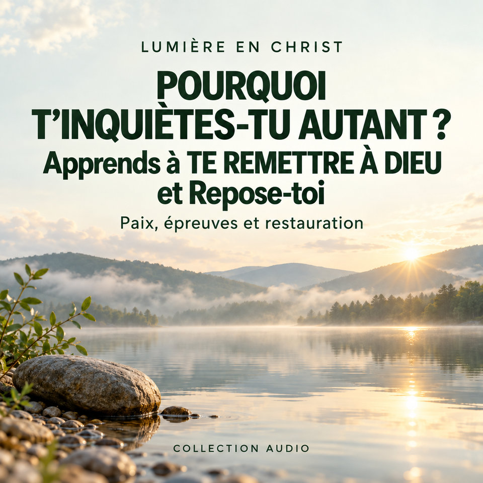 POURQUOI T’INQUIÈTES-TU AUTANT ? Apprends à TE REMETTRE À DIEU et Repose-toi