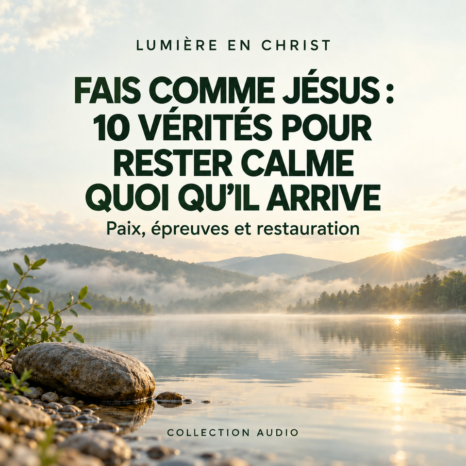 FAIS COMME JÉSUS : 10 VÉRITÉS POUR RESTER CALME QUOI QU’IL ARRIVE