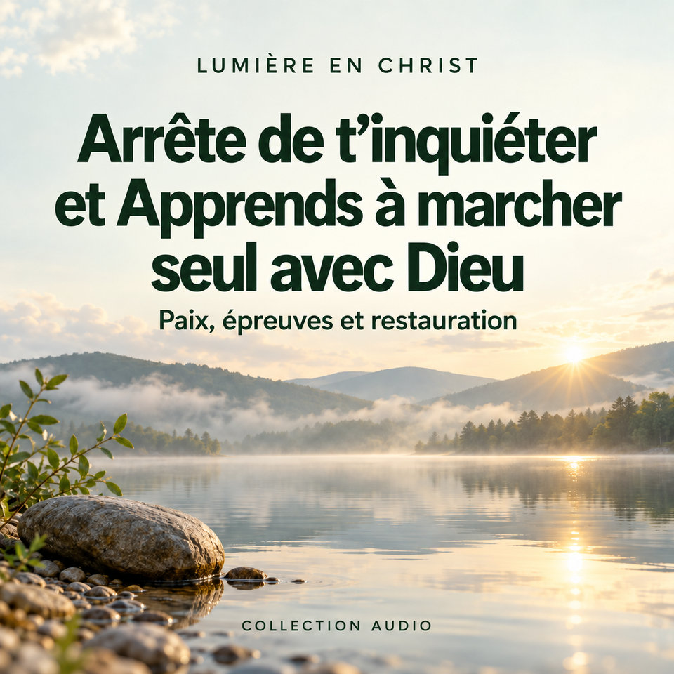 Arrête de t’inquiéter et Apprends à marcher seul avec Dieu