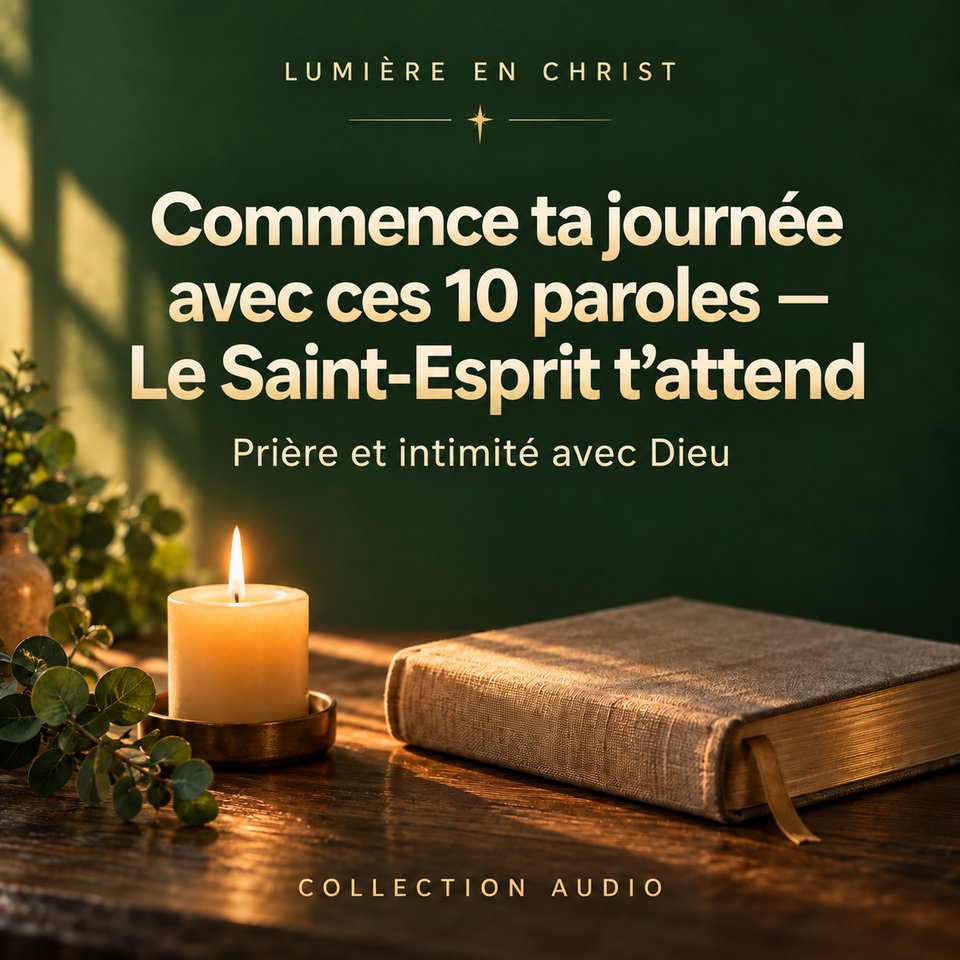 Commence ta journée avec ces 10 paroles — Le Saint-Esprit t’attend
