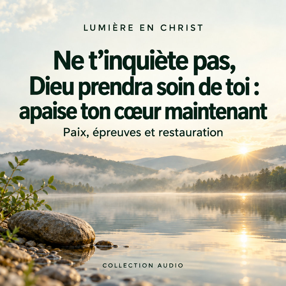 Ne t’inquiète pas, Dieu prendra soin de toi : apaise ton cœur maintenant