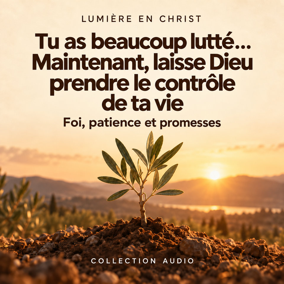 Tu as beaucoup lutté… Maintenant, laisse Dieu prendre le contrôle de ta vie