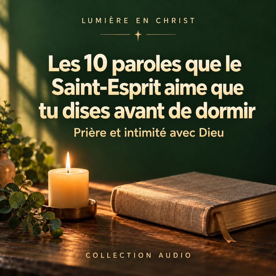 Les 10 paroles que le Saint-Esprit aime que tu dises avant de dormir