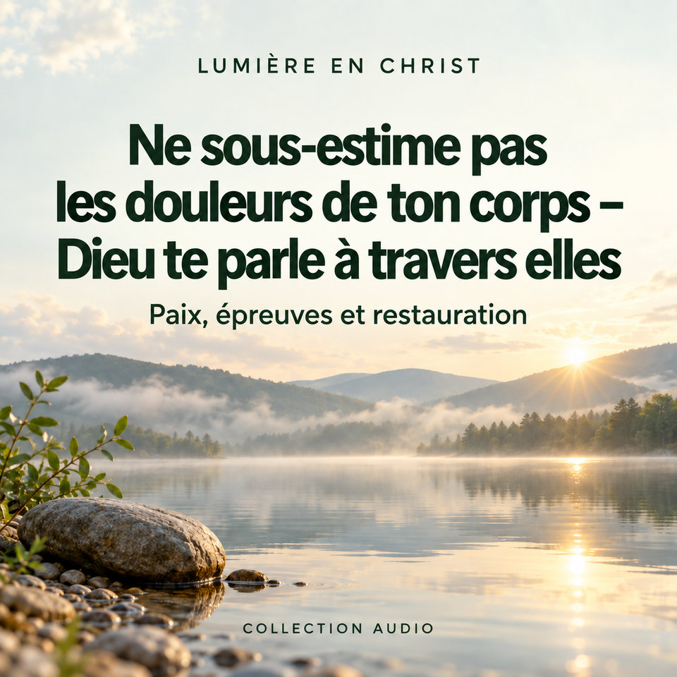 Ne sous-estime pas les douleurs de ton corps – Dieu te parle à travers elles
