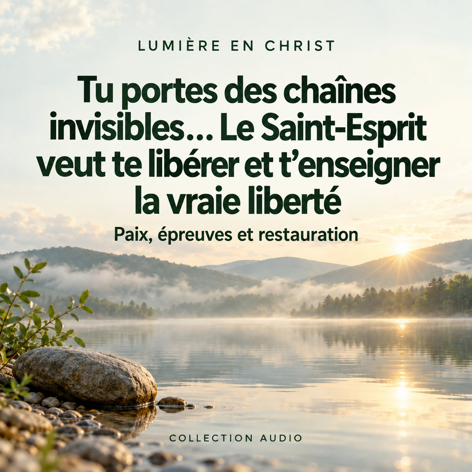 Tu portes des chaînes invisibles… Le Saint-Esprit veut te libérer et t’enseigner la vraie liberté