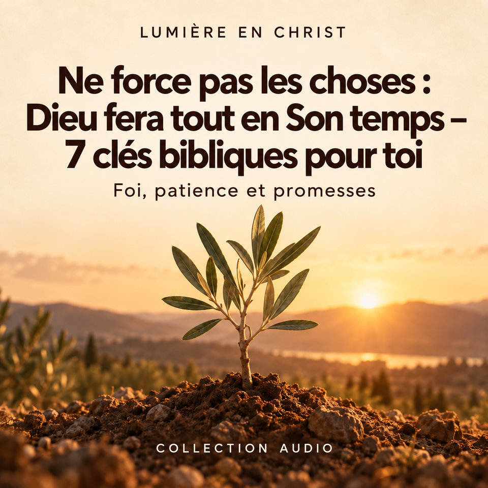 Ne force pas les choses : Dieu fera tout en Son temps – 7 clés bibliques pour toi
