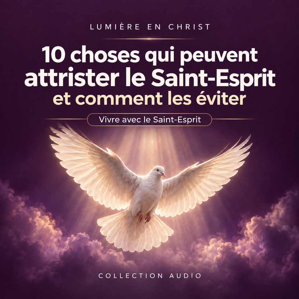 10 choses qui peuvent attrister le Saint-Esprit et comment les éviter