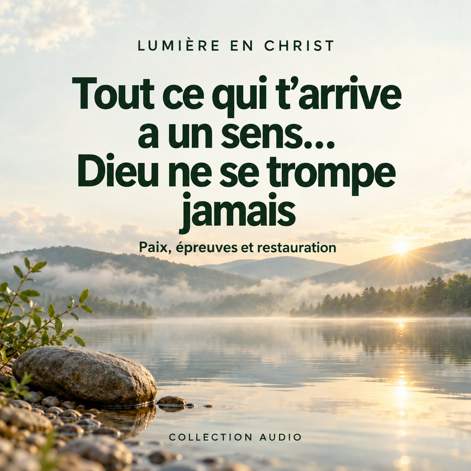 Tout ce qui t’arrive a un sens… Dieu ne se trompe jamais