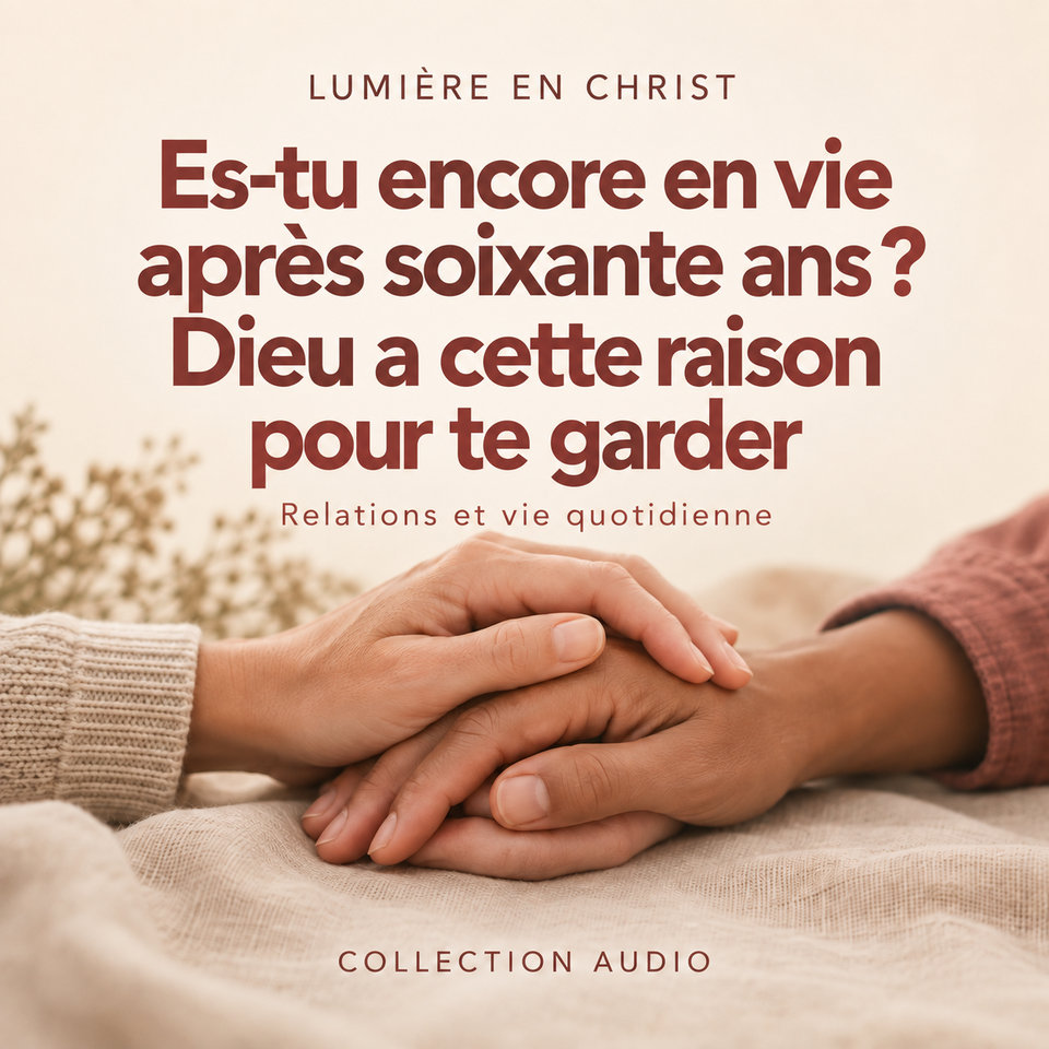 Es-tu encore en vie après soixante ans ? Dieu a cette raison pour te garder