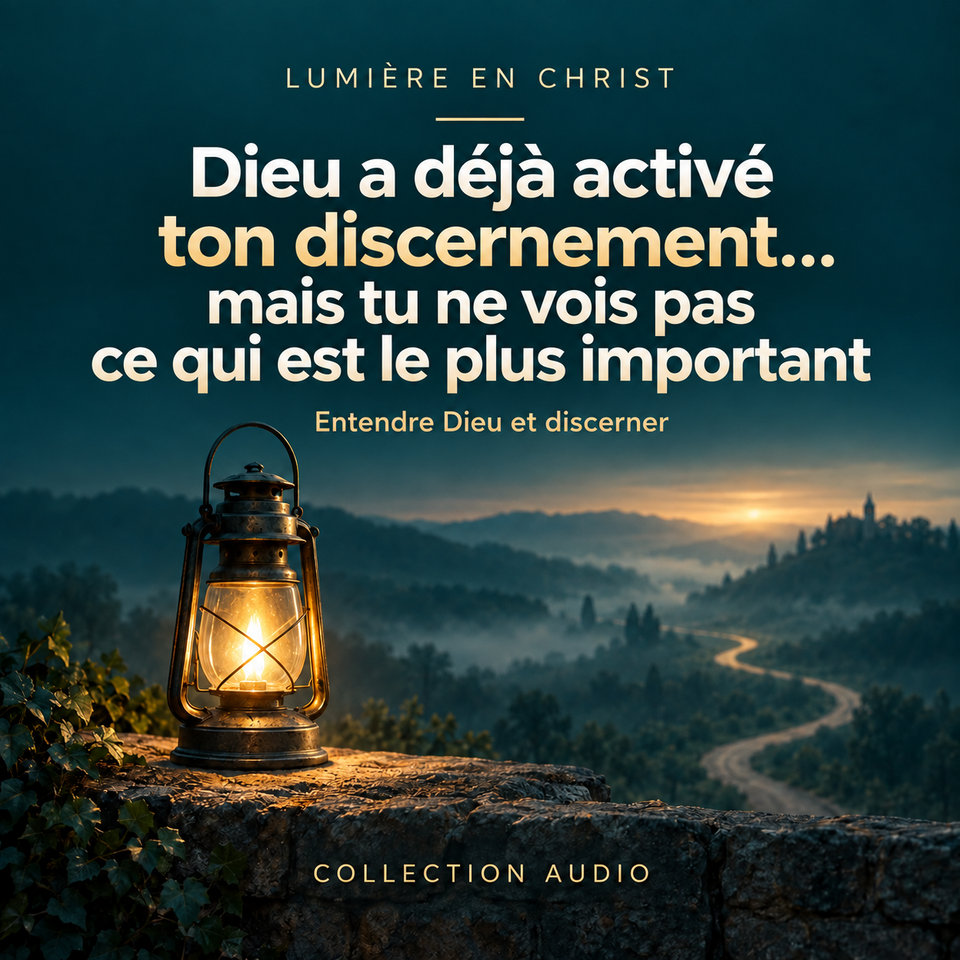 Dieu a déjà activé ton discernement… mais tu ne vois pas ce qui est le plus important