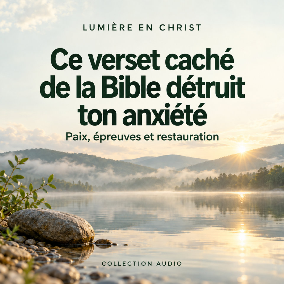 Ce verset caché de la Bible détruit ton anxiété