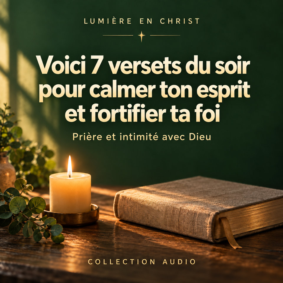 Voici 7 versets du soir pour calmer ton esprit et fortifier ta foi