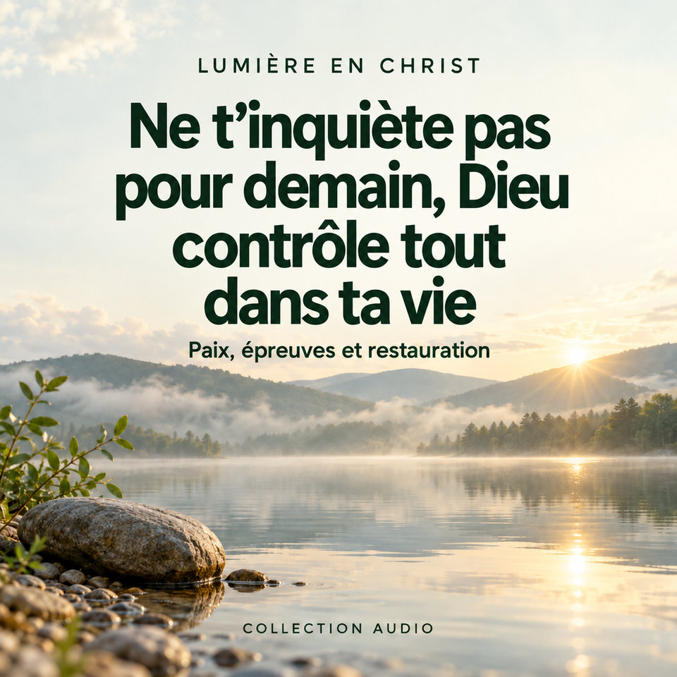Ne t’inquiète pas pour demain, Dieu contrôle tout dans ta vie