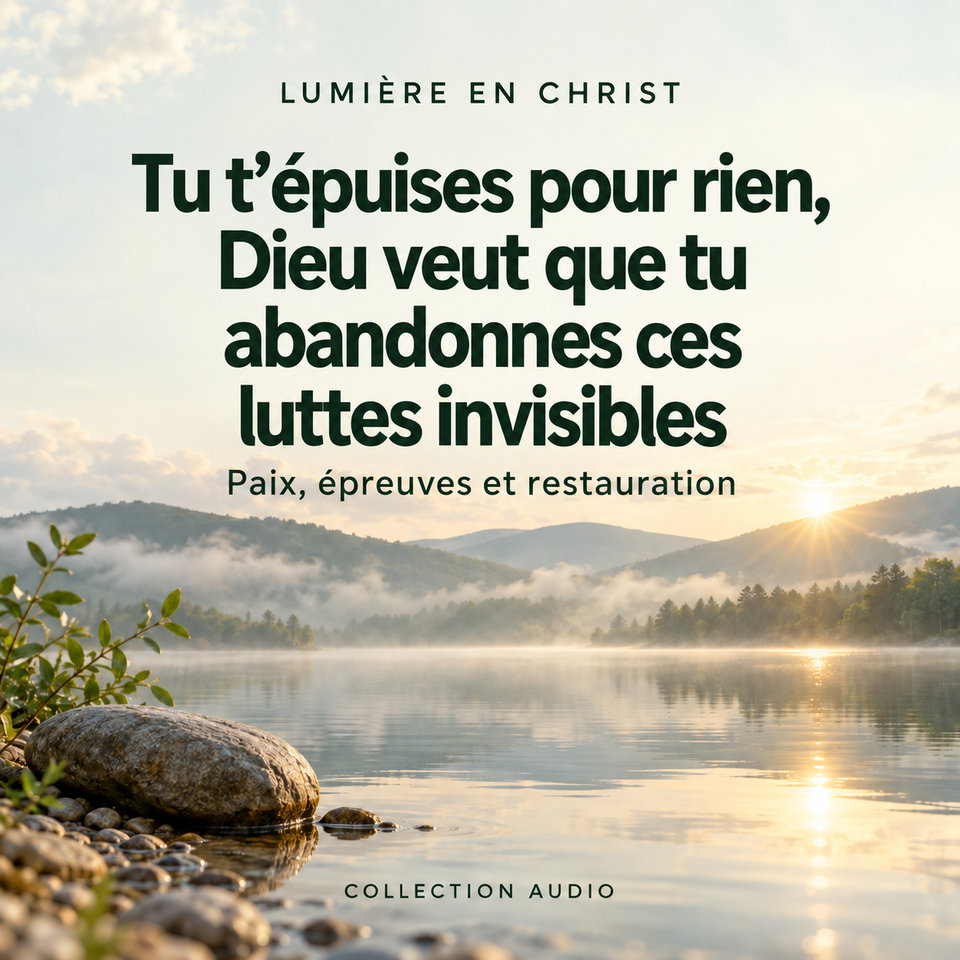 Tu t’épuises pour rien, Dieu veut que tu abandonnes ces luttes invisibles