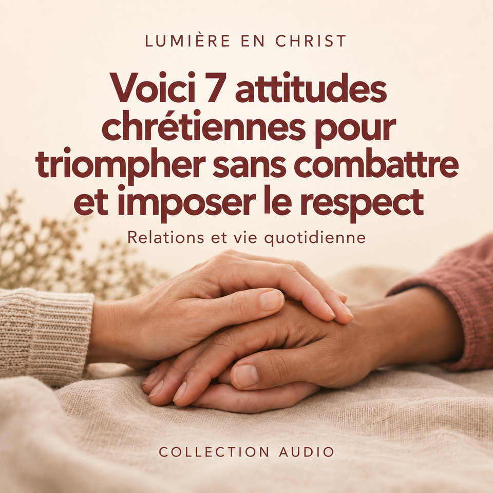 Voici 7 attitudes chrétiennes pour triompher sans combattre et imposer le respect