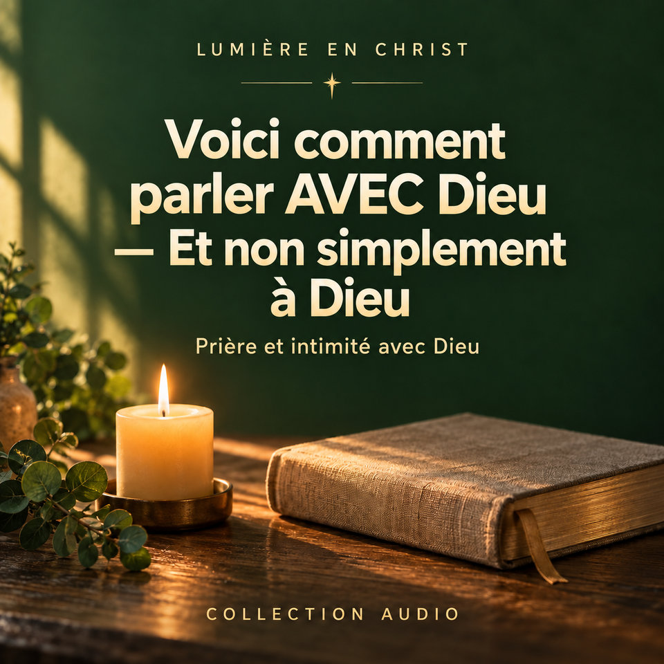 Voici comment parler AVEC Dieu — Et non simplement à Dieu