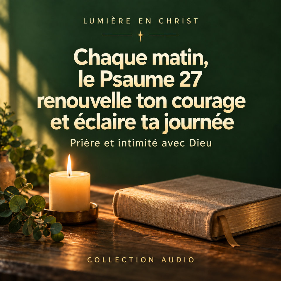 Chaque matin, le Psaume 27 renouvelle ton courage et éclaire ta journée