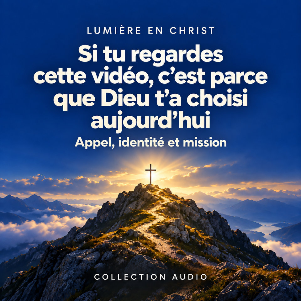 Si tu regardes cette vidéo, c’est parce que Dieu t’a choisi aujourd’hui