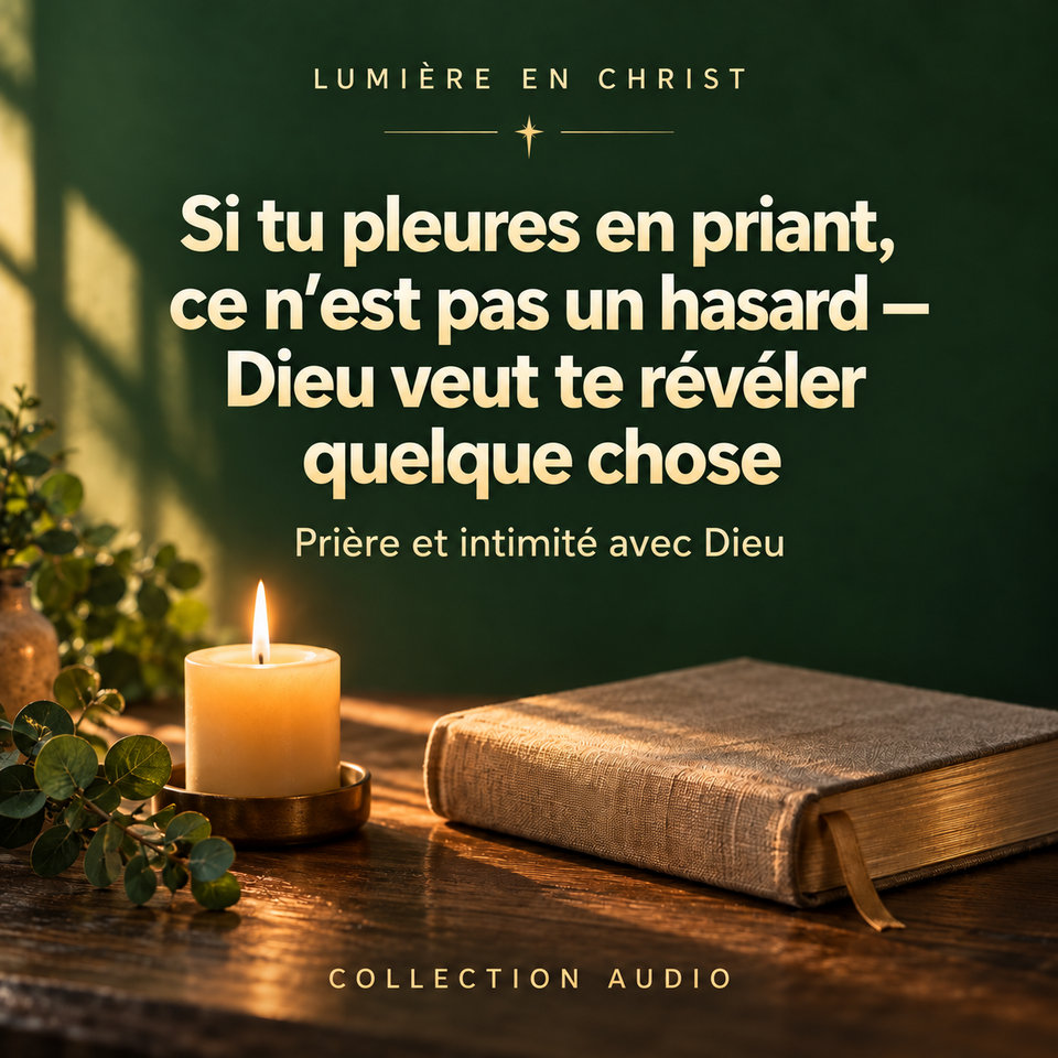 Si tu pleures en priant, ce n’est pas un hasard — Dieu veut te révéler quelque chose