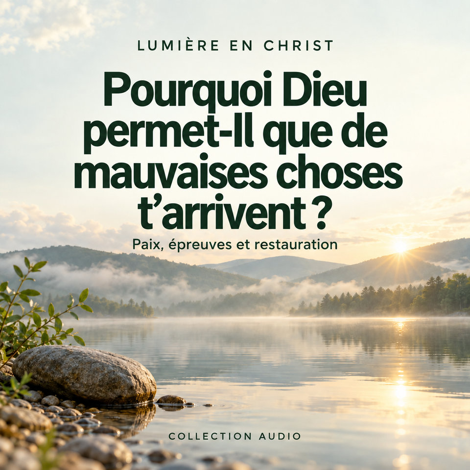 Pourquoi Dieu permet-Il que de mauvaises choses t’arrivent ?