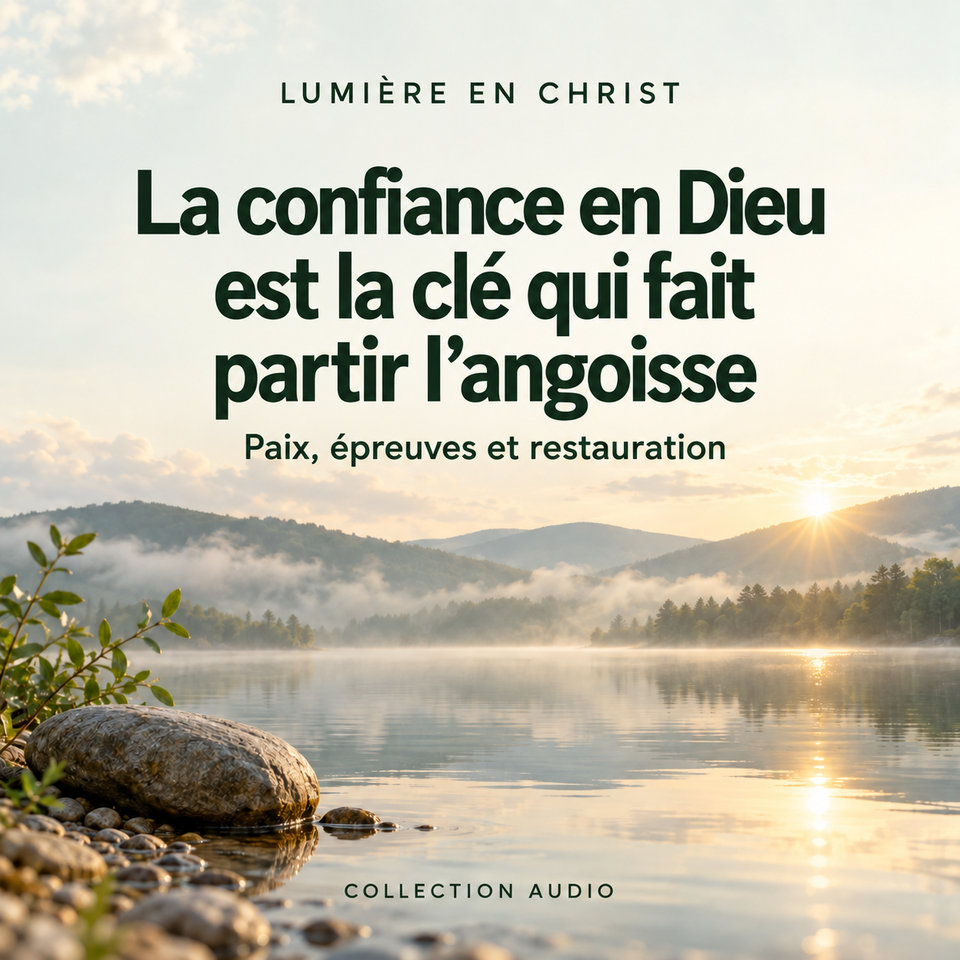 La confiance en Dieu est la clé qui fait partir l’angoisse