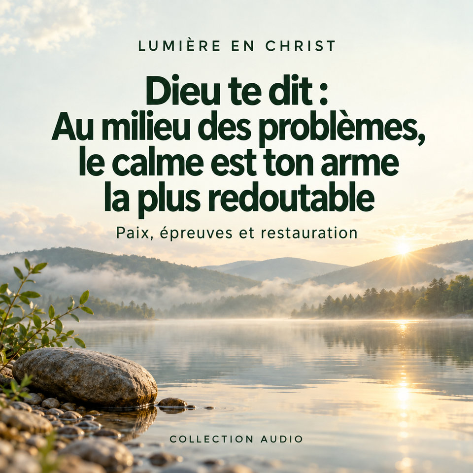 Dieu te dit : Au milieu des problèmes, le calme est ton arme la plus redoutable