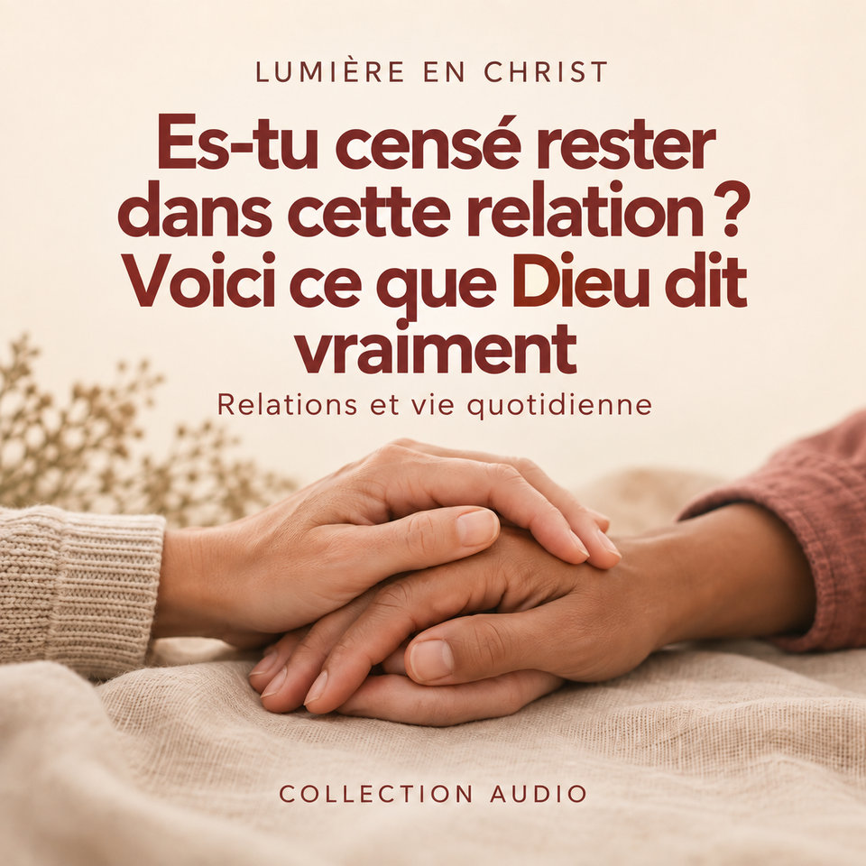 Es-tu censé rester dans cette relation ? Voici ce que Dieu dit vraiment