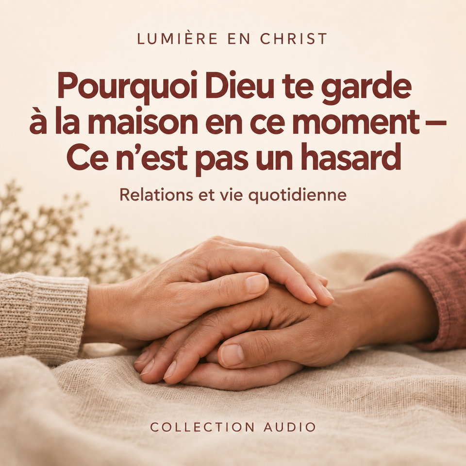 Pourquoi Dieu te garde à la maison en ce moment — Ce n’est pas un hasard