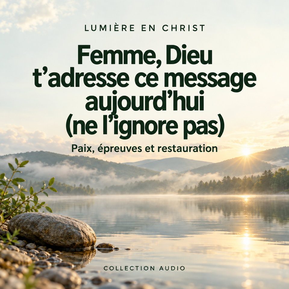 Femme, Dieu t’adresse ce message aujourd’hui (ne l’ignore pas)