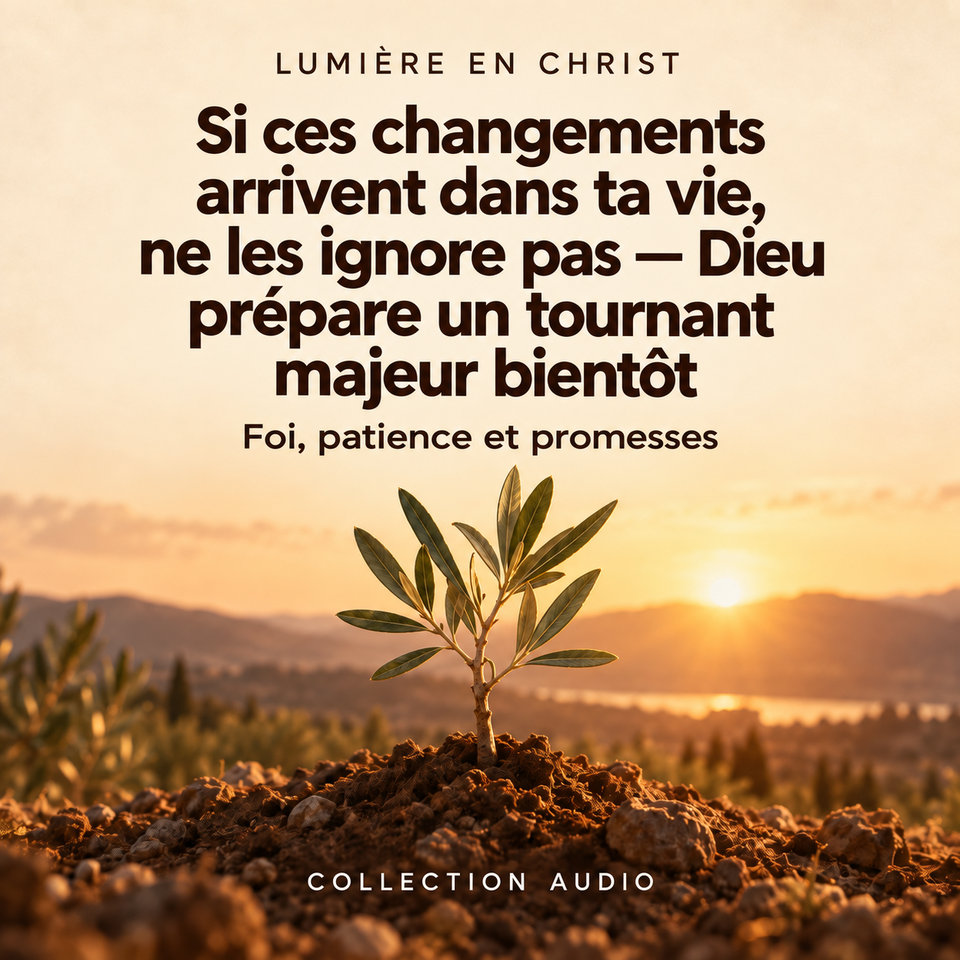 Si ces changements arrivent dans ta vie, ne les ignore pas — Dieu prépare un tournant majeur bientôt