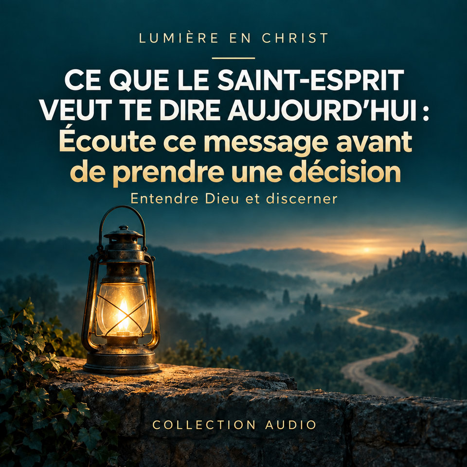 CE QUE LE SAINT-ESPRIT VEUT TE DIRE AUJOURD’HUI : Écoute ce message avant de prendre une décision
