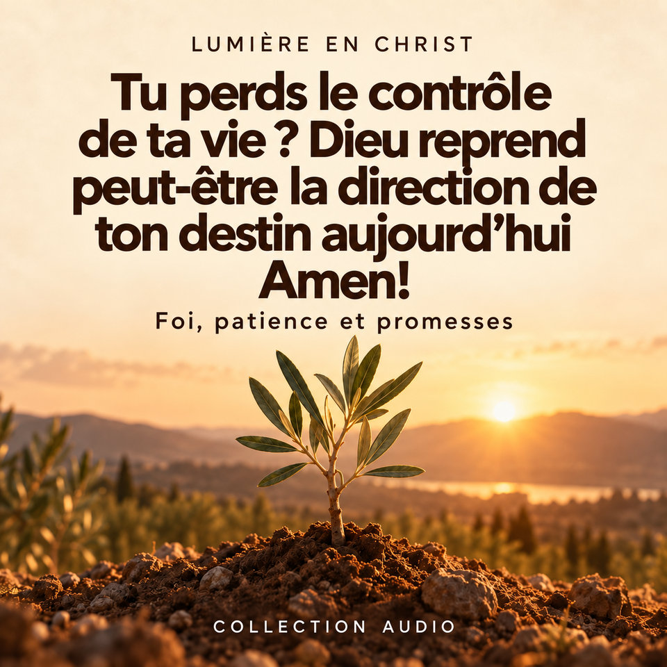 Tu perds le contrôle de ta vie ? Dieu reprend peut-être la direction de ton destin aujourd’hui Amen!