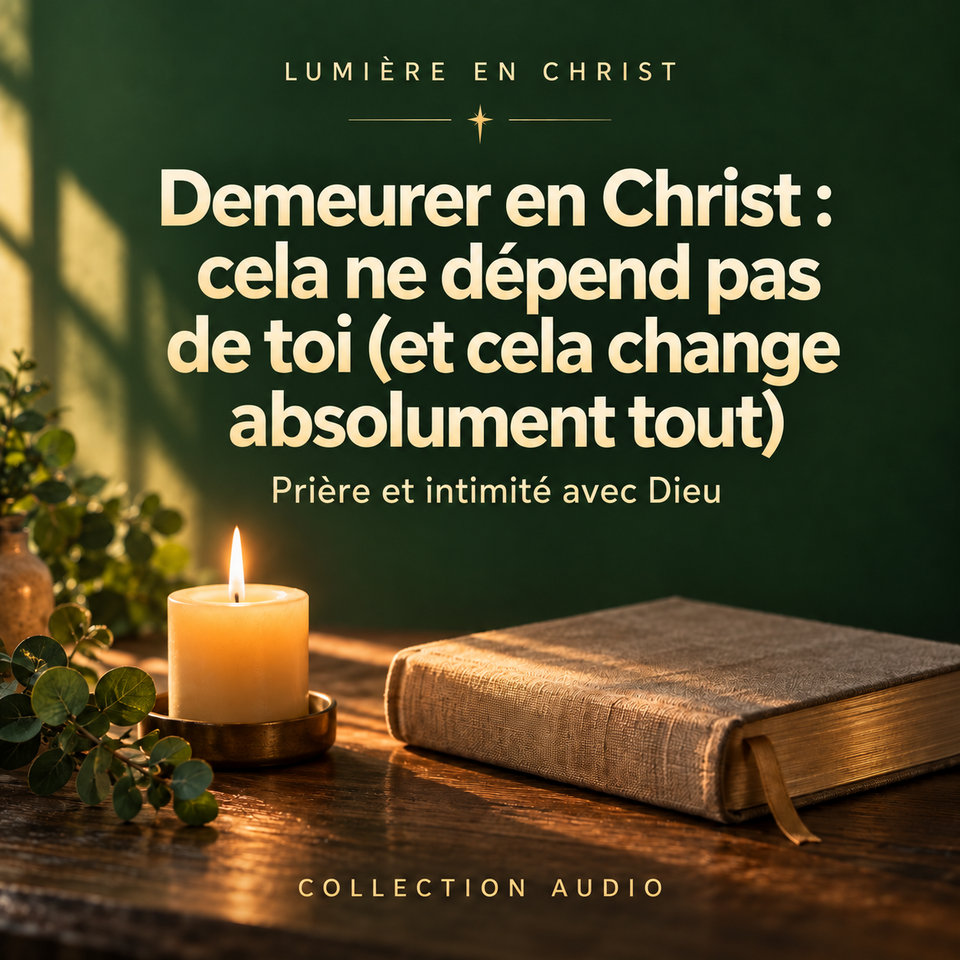 Demeurer en Christ : cela ne dépend pas de toi (et cela change absolument tout)