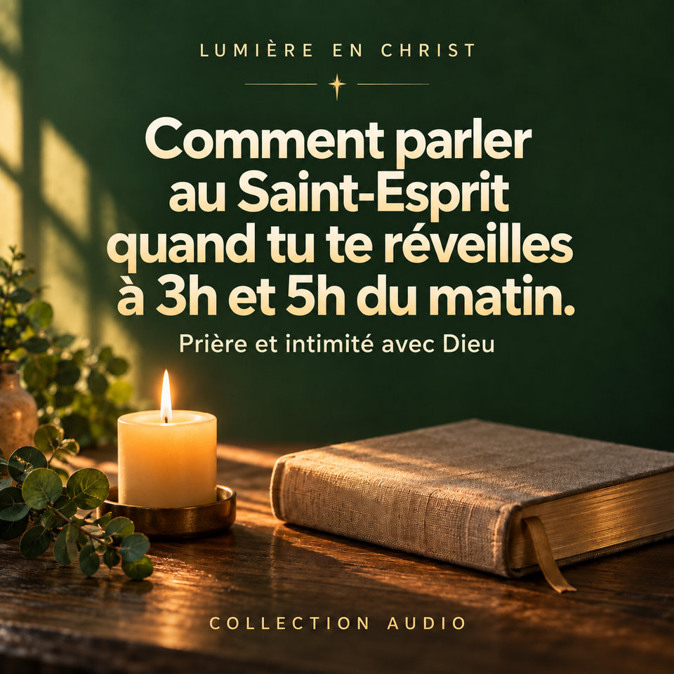 Comment parler au Saint-Esprit quand tu te réveilles à 3h et 5h du matin.