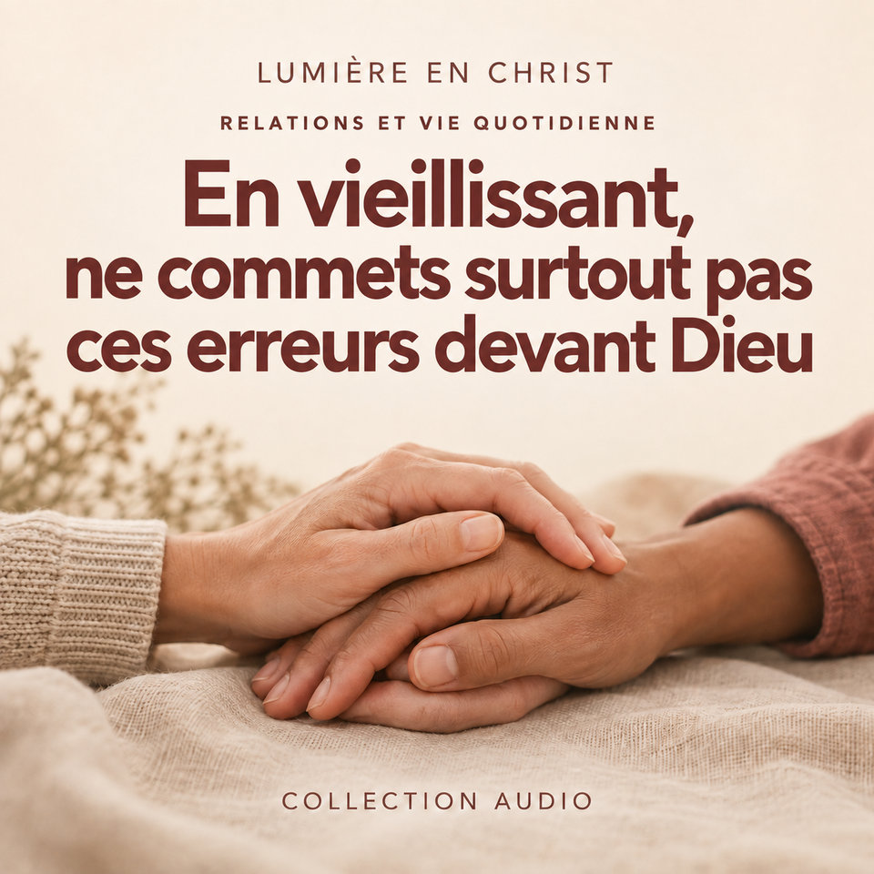 En vieillissant, ne commets surtout pas ces erreurs devant Dieu