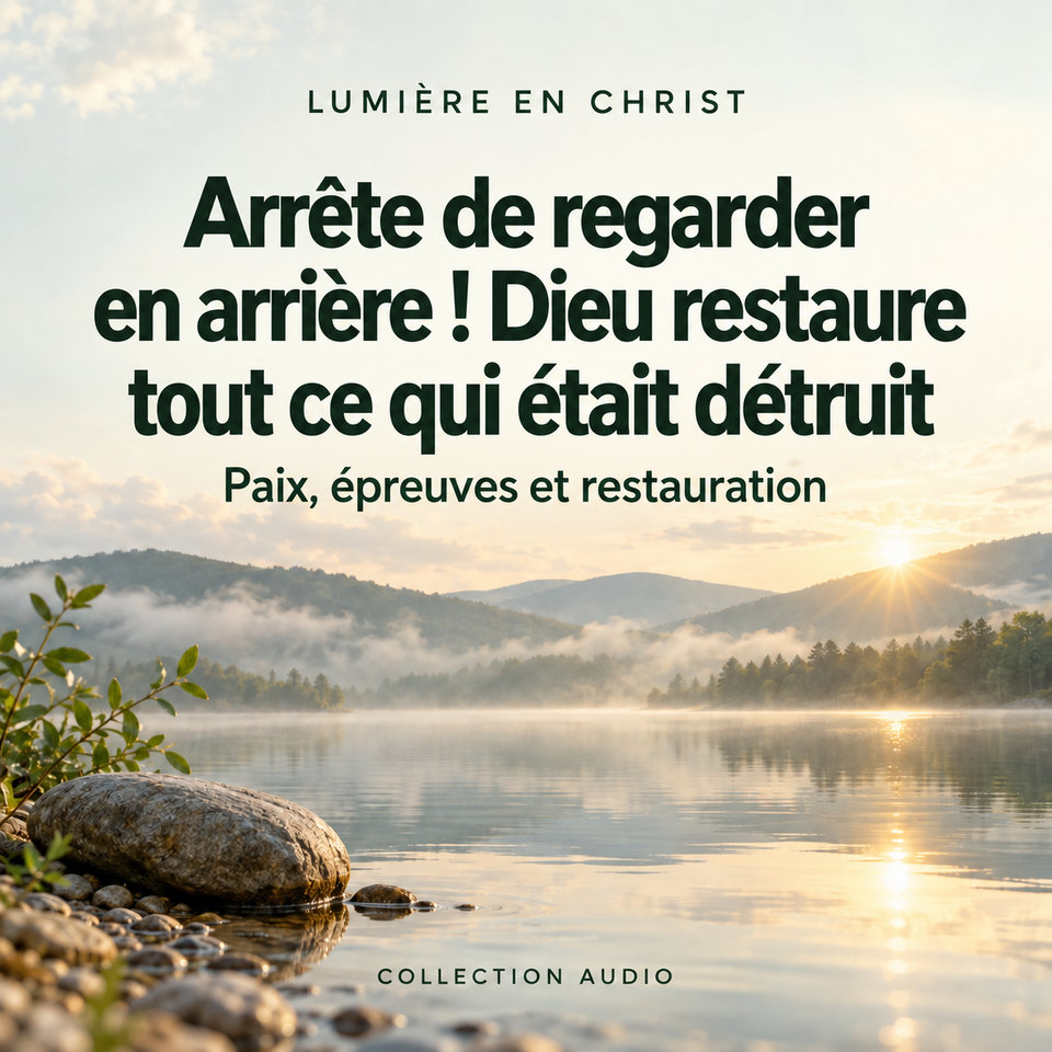 Arrête de regarder en arrière ! Dieu restaure tout ce qui était détruit