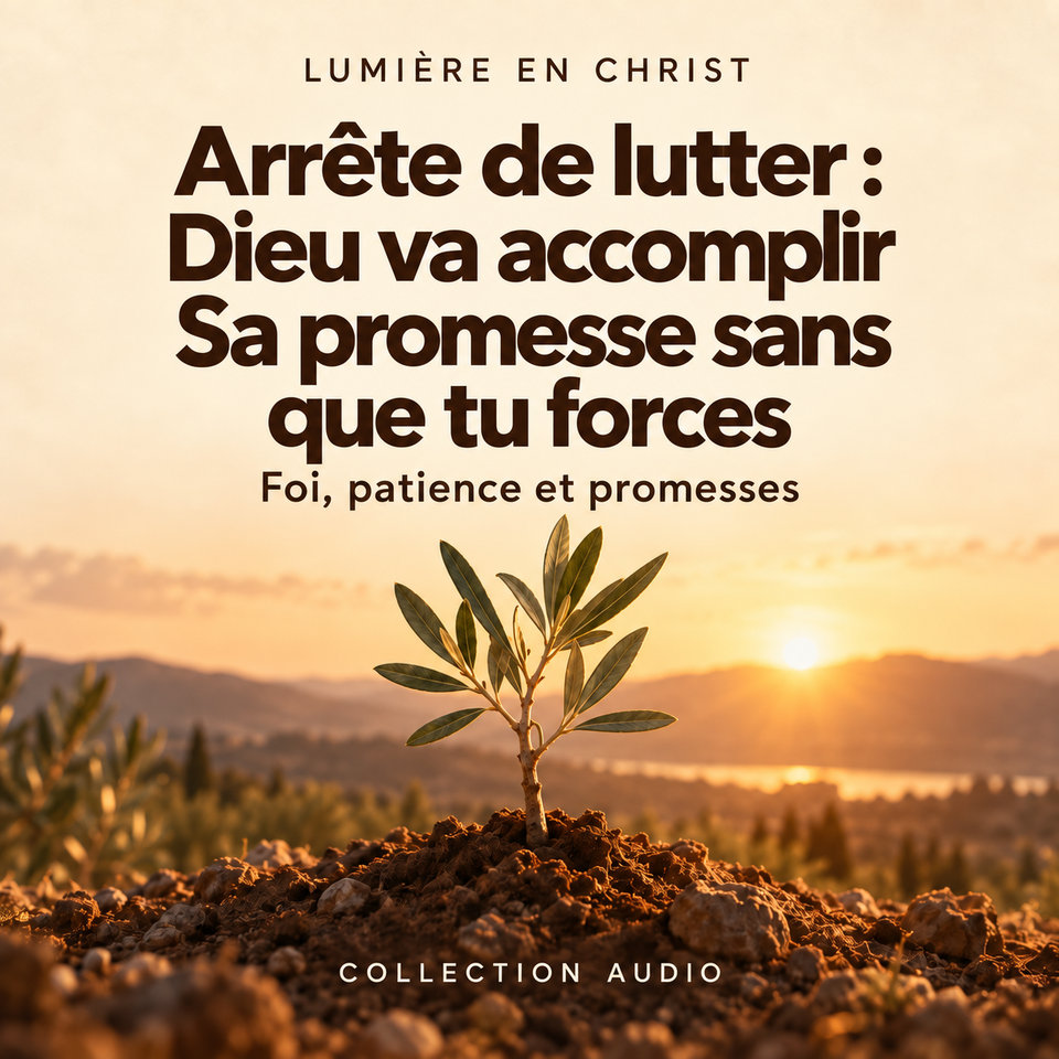 Arrête de lutter :  Dieu va accomplir Sa promesse sans que tu forces