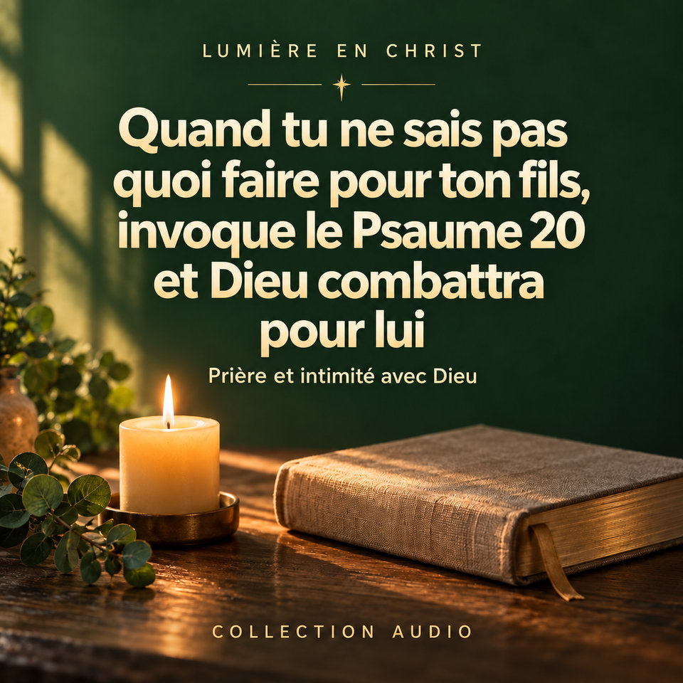 Quand tu ne sais pas quoi faire pour ton fils, invoque le Psaume 20 et Dieu combattra pour lui