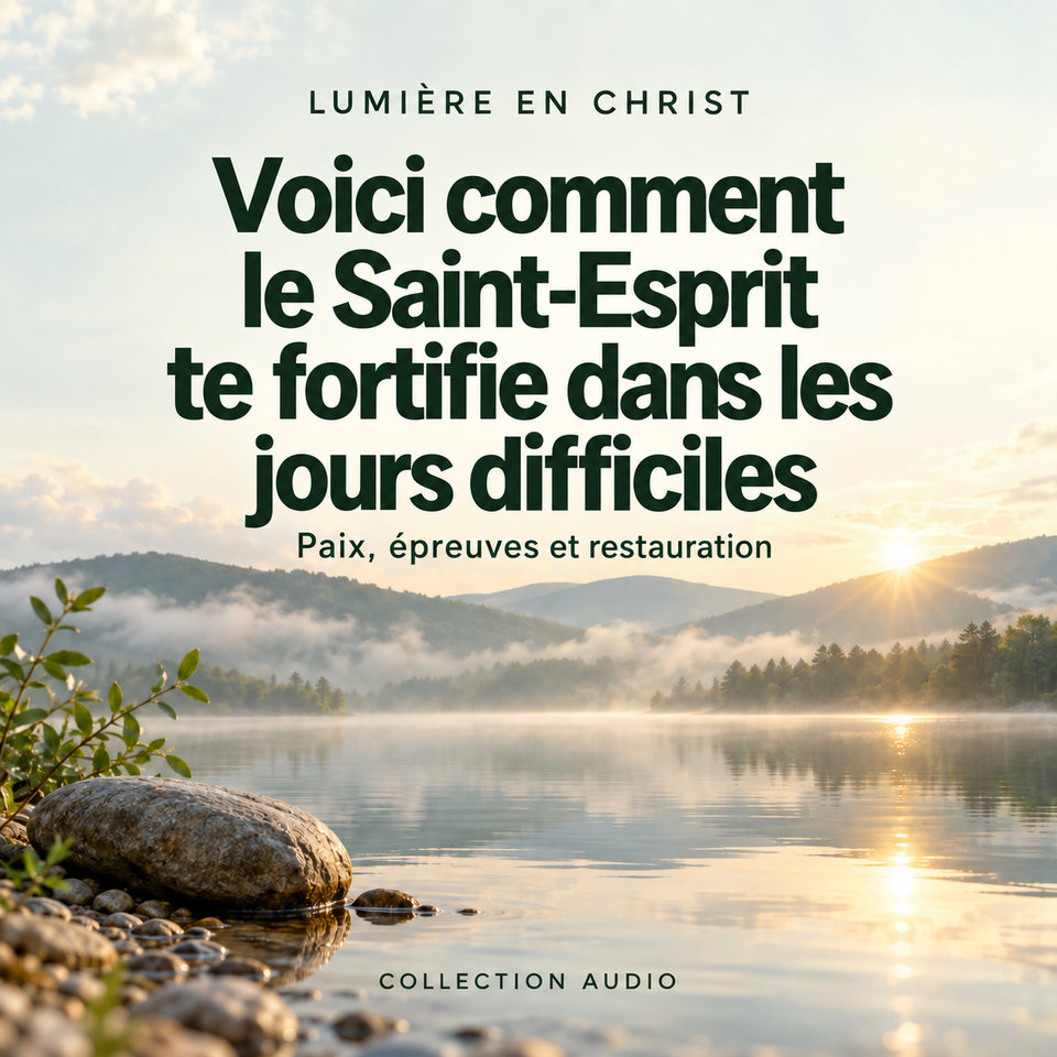 Voici comment le Saint-Esprit te fortifie dans les jours difficiles