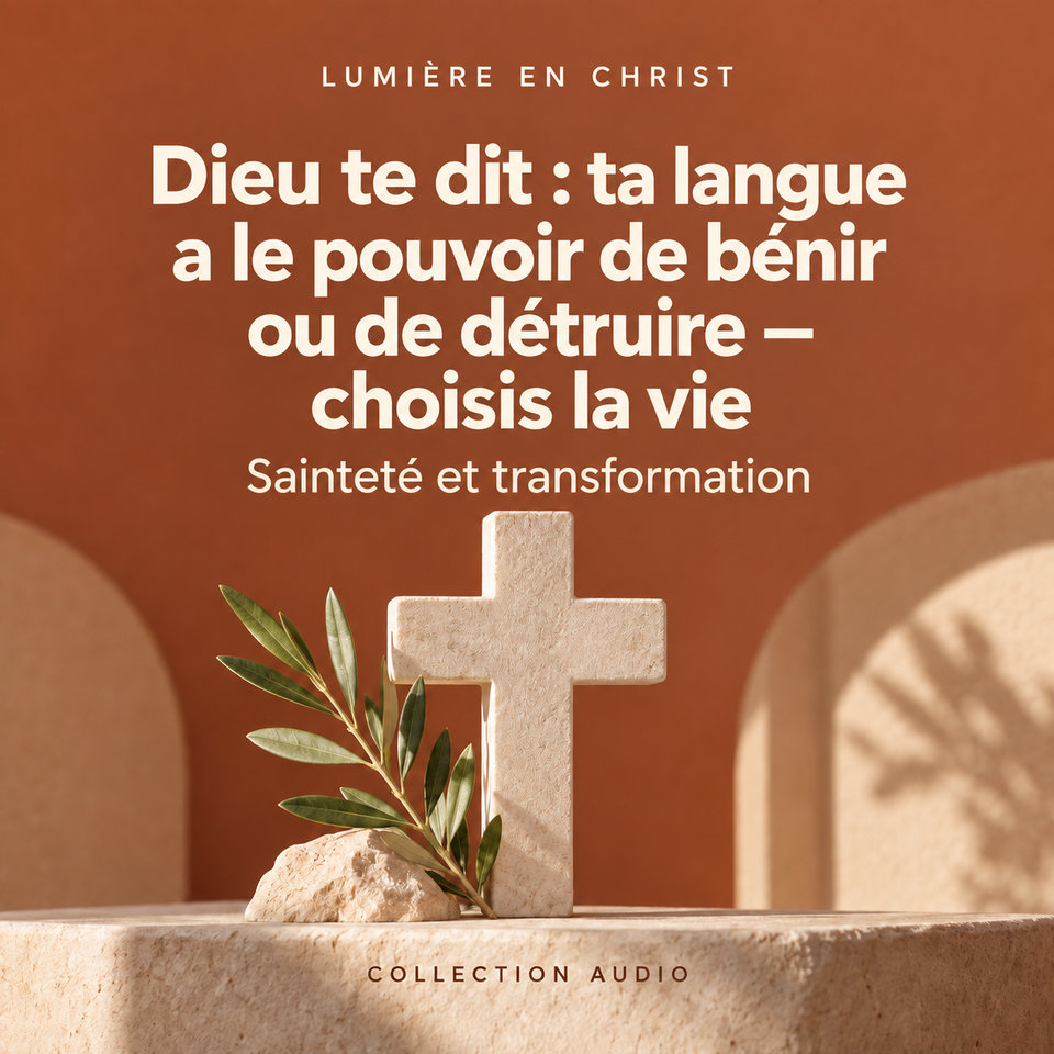Dieu te dit : ta langue a le pouvoir de bénir ou de détruire — choisis la vie