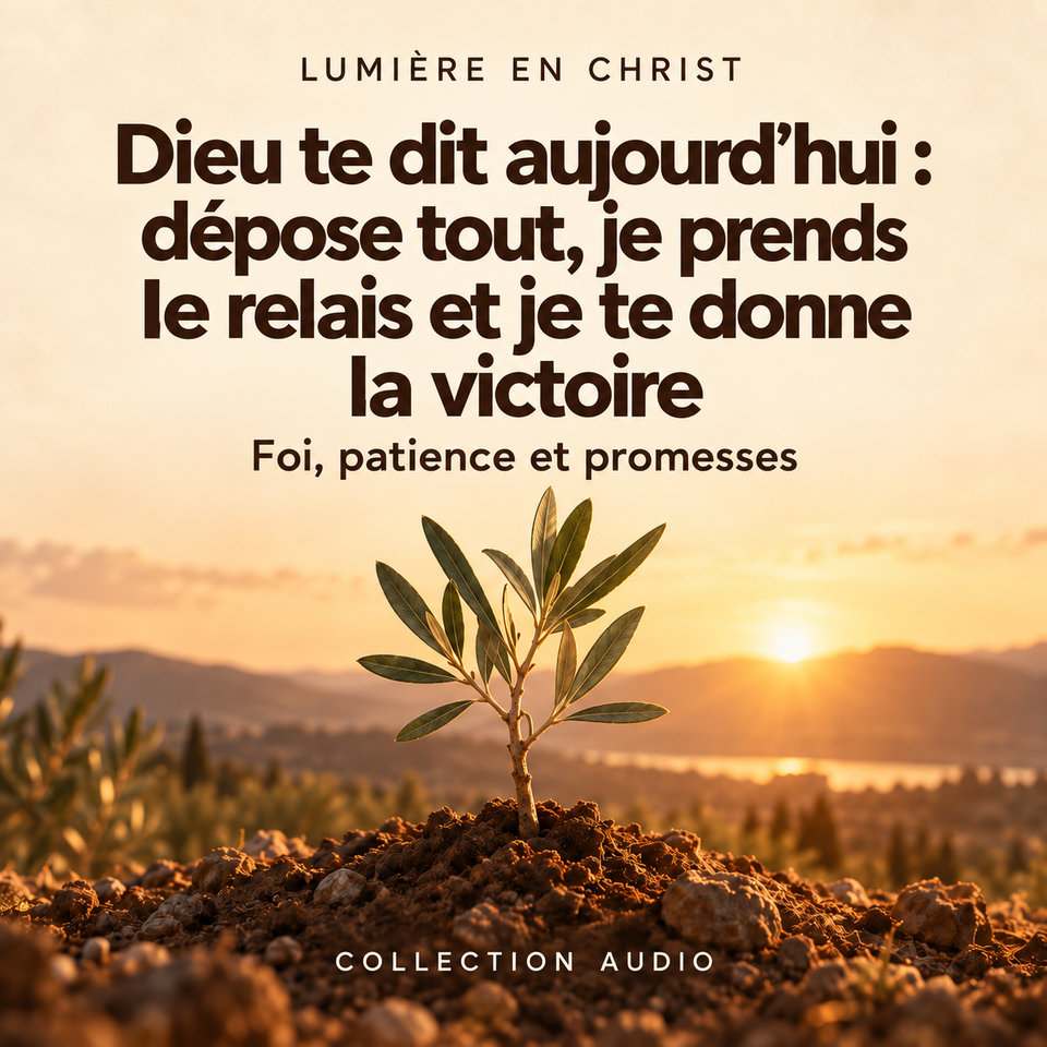 Dieu te dit aujourd’hui : dépose tout, je prends le relais et je te donne la victoire