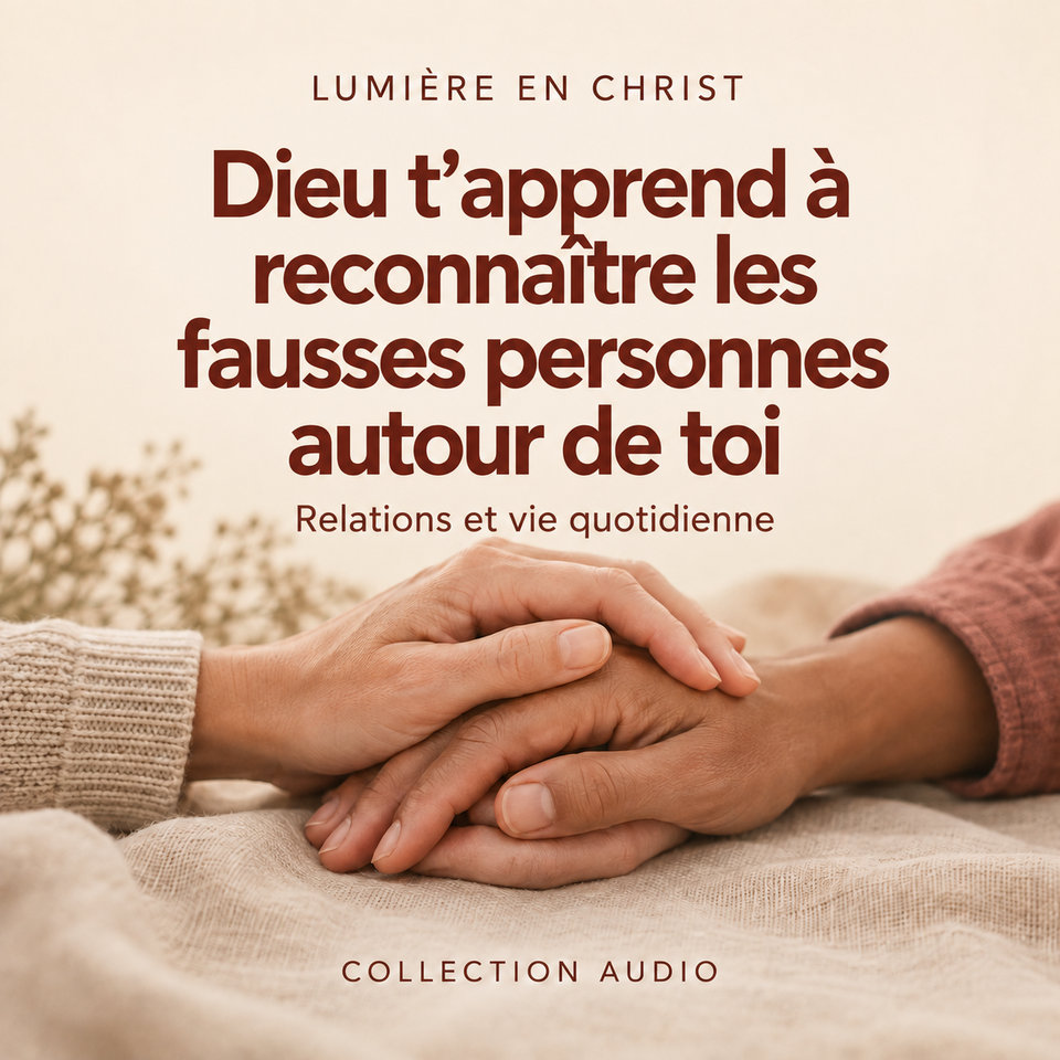 Dieu t’apprend à reconnaître les fausses personnes autour de toi