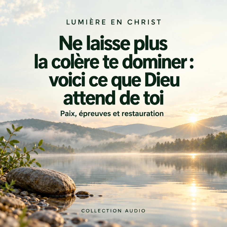 Ne laisse plus la colère te dominer : voici ce que Dieu attend de toi